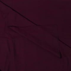 Wine Colour Rayon Slub Fabric