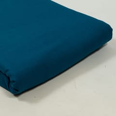 Teal Blue Colour Rayon Slub Fabric