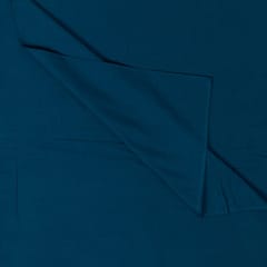 Teal Blue Colour Rayon Slub Fabric