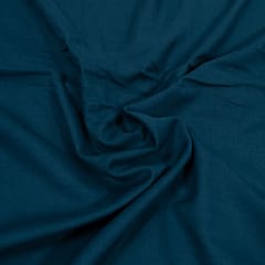 Navy Blue Colour Rayon Slub Fabric