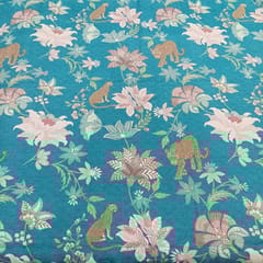 Linen Digital Printed fabric