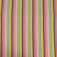 Pink Colour Cotton Seersucker Stripes Fabric