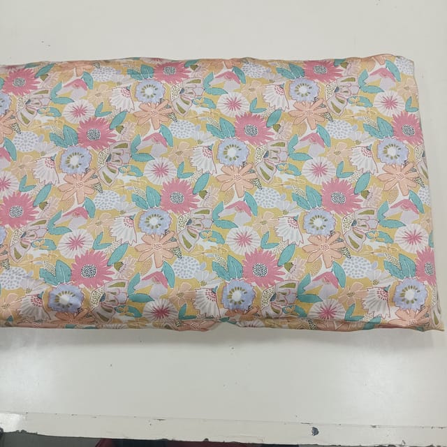 Modal satin digital printed fabric