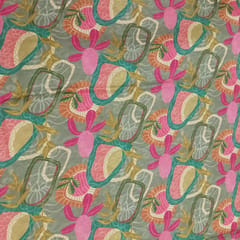 Modal satin digital printed fabric