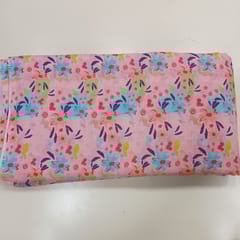 Poly Linen Printed fabric