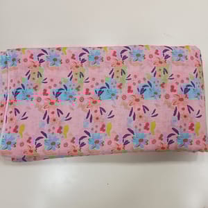 Poly Linen Printed fabric