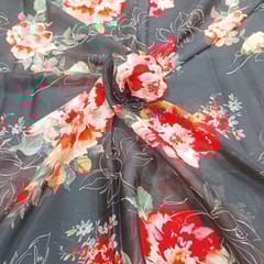 Chinon chiffon Pirnted fabric