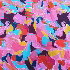 Muslin printed fabric