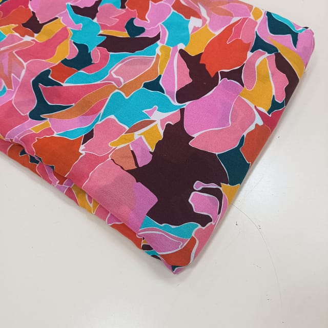 Muslin printed fabric