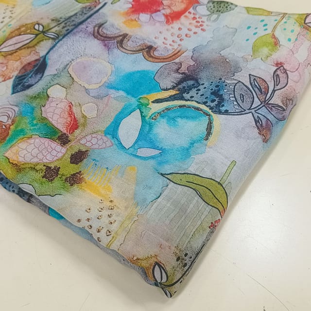 Muslin printed fabric