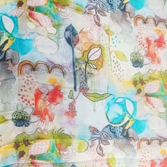 Muslin printed fabric