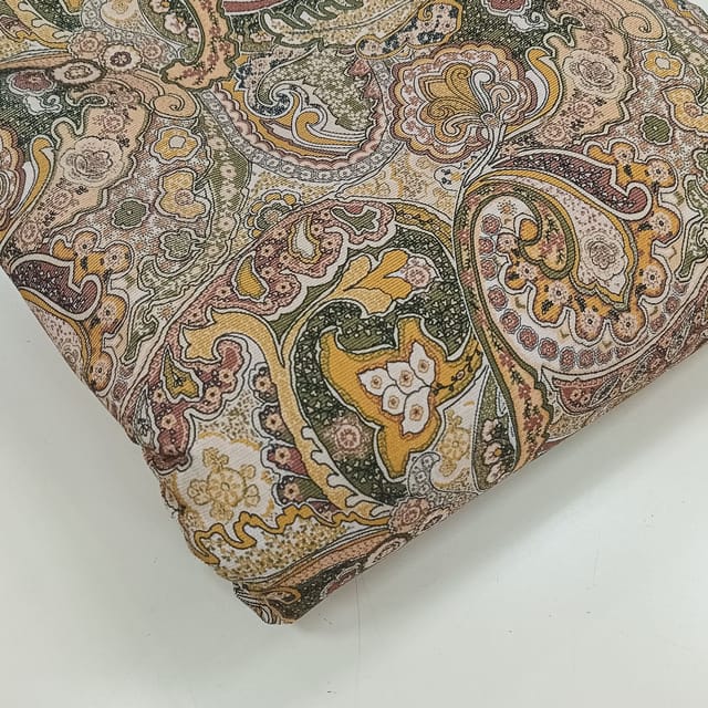 Corduroy printed fabric