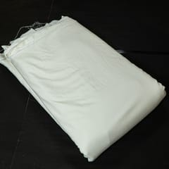 White Colour Rayon Crepe Fabric