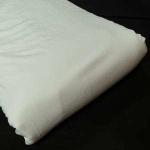 White Colour Rayon Crepe Fabric