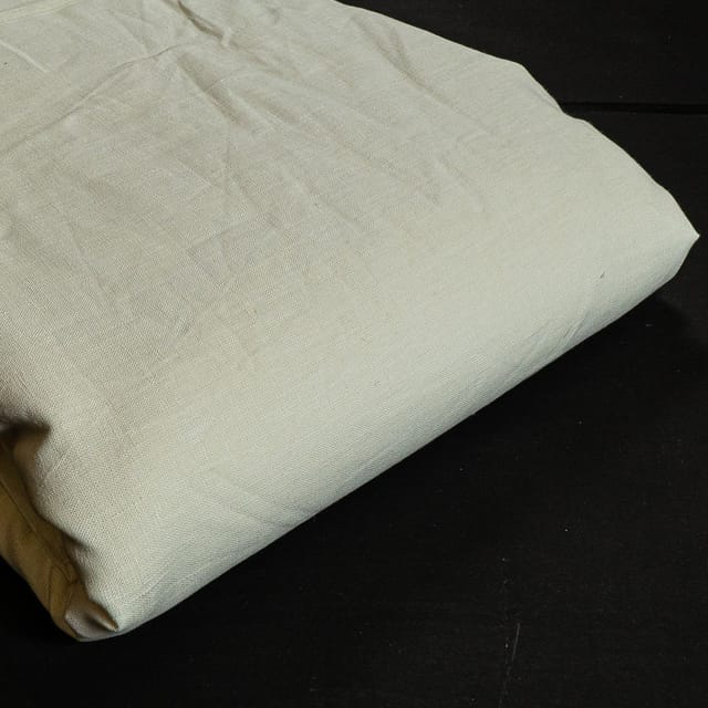 White Colour Pure Linen 25 lea fabric