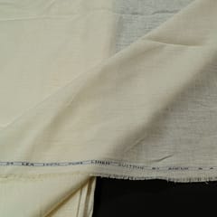 White Colour Pure Linen 25 lea fabric