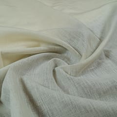 White Colour Pure Linen 25 lea fabric