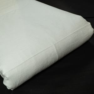 White Colour Pure Linen 40 lea fabric