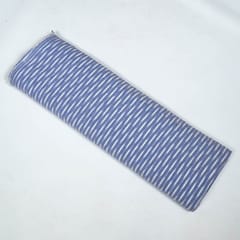 Blue Colour Cotton Ikat Fabric