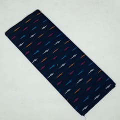 Blue Colour Cotton Ikat Fabric