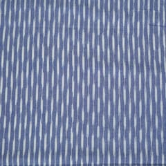 Blue Colour Cotton Ikat Fabric