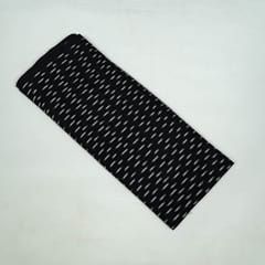Black Colour Cotton Ikat Fabric