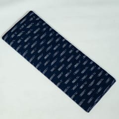 Blue Colour Cotton Ikat Fabric