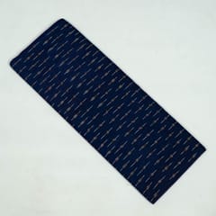 Blue Colour Cotton Ikat Fabric