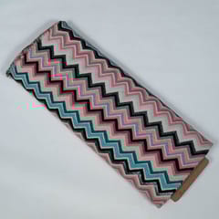 Pink Colour Poly Cotton Jacquard Fabric