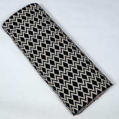 Black Colour Poly Cotton Jacquard Fabric