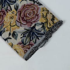 Yellow Colour Poly Cotton Jacquard Fabric