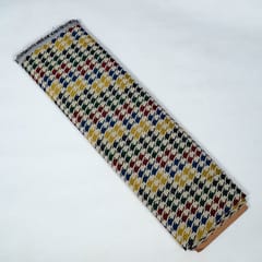 Multi Colour Poly Cotton Jacquard Fabric