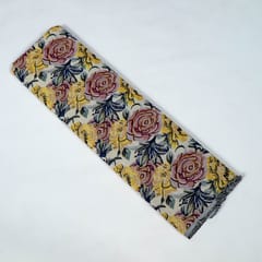 Yellow Colour Poly Cotton Jacquard Fabric