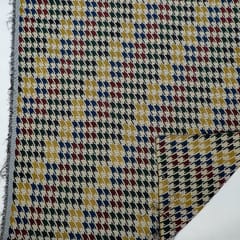 Multi Colour Poly Cotton Jacquard Fabric