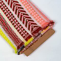 Multi Colour Poly Cotton Jacquard Fabric