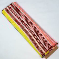 Multi Colour Poly Cotton Jacquard Fabric