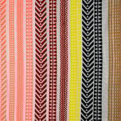 Multi Colour Poly Cotton Jacquard Fabric
