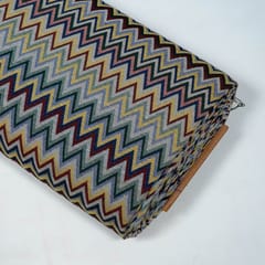 Multi Colour Poly Cotton Jacquard Fabric