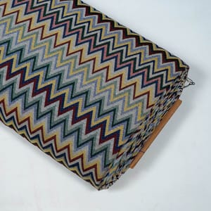 Multi Colour Poly Cotton Jacquard Fabric