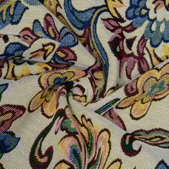 Multi Colour Poly Cotton Jacquard Fabric