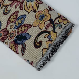 Multi Colour Poly Cotton Jacquard Fabric