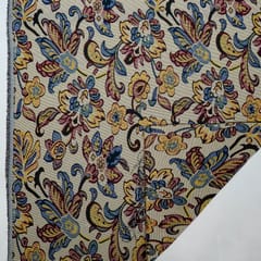 Multi Colour Poly Cotton Jacquard Fabric