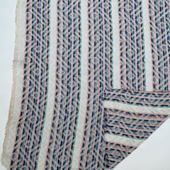 White Colour Cotton Jacquard Fabric