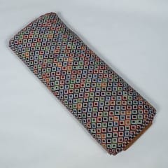 Multi Colour Poly Cotton Jacquard Fabric