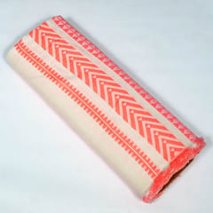 Pink Colour Cotton Acralic Jacquard Fabric
