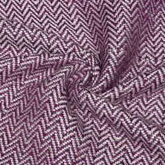 Purple Colour Pure Acralic Cotton Jacquard Fabric