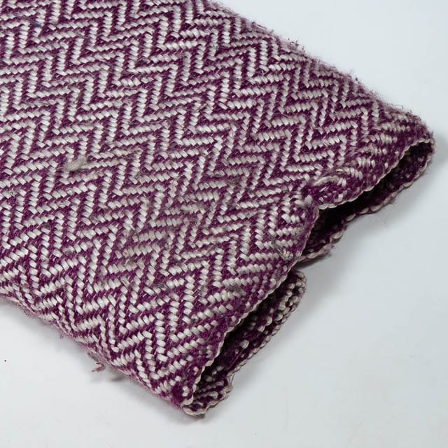 Purple Colour Pure Acralic Cotton Jacquard Fabric