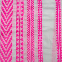 Pink Colour Cotton Jacquard Fabric