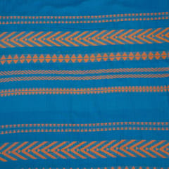 Blue Colour Cotton Acralic Jacquard Fabric