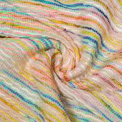 Multi Colour Cotton Jacquard Fabric